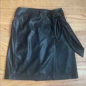 Nanushka Black faux Leather Skirt